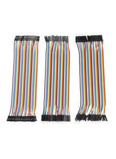 120-Piece 2.54mm 1 Pin Jumper Wire Dupont Cable For Arduino Black/Red/Yellow