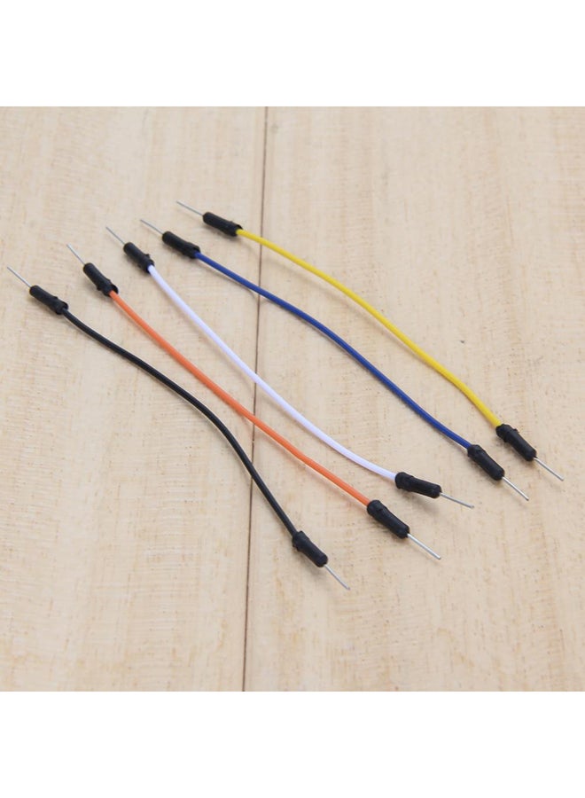 130-Piece Male To Male Flexible Breadboard Jumper Cable Wires Black/Red/Yellow  - Image 3
