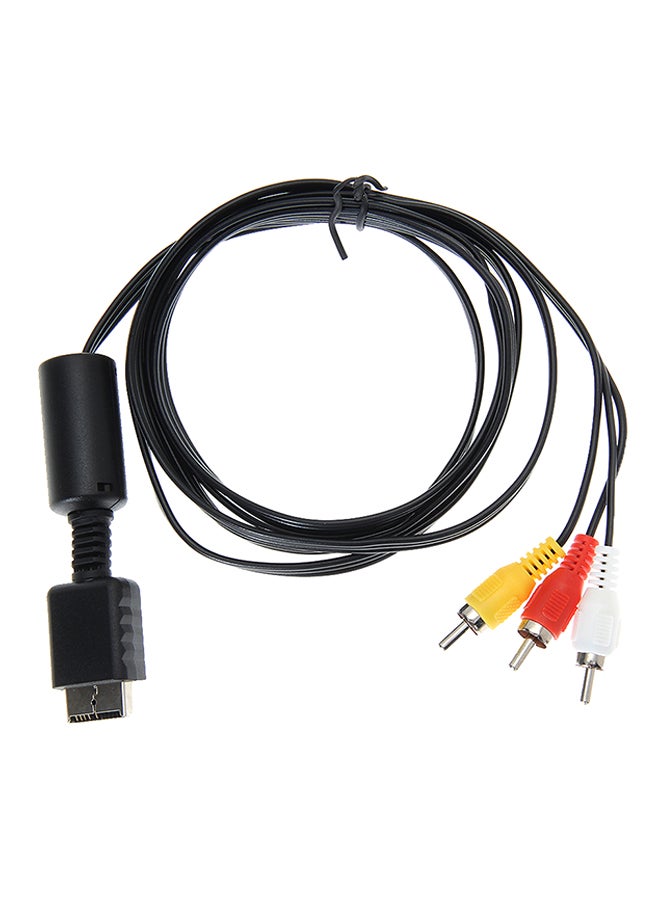 AV Cable To RCA For SONY PS2/PS3 Black  - Image 1