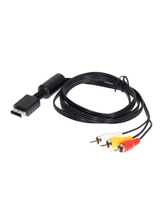 AV Cable To RCA For SONY PS2/PS3 Black  - Image 2