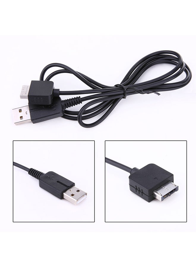 USB Data Sync And Charging Cable For Sony PS Vita 1000 Black
