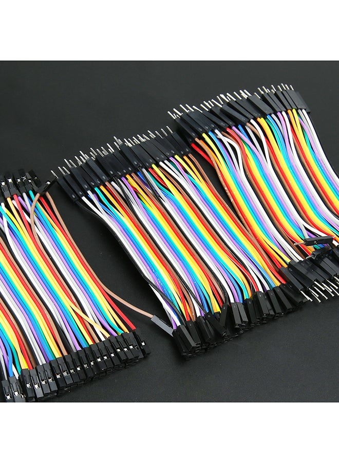 120-Piece Color Ribbon Line Breadboard Dupont Cable Jumper Wire Multicolour - Image 3