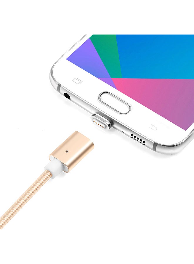 كابل بيانات ممغنط بمنفذ مايكرو USB ذهبي - Image 2
