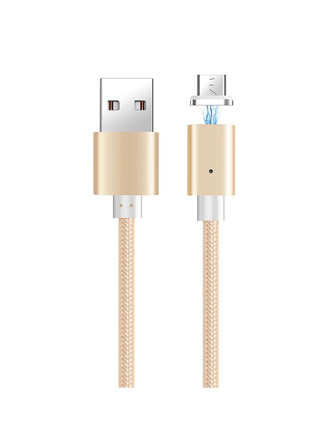 كابل بيانات ممغنط بمنفذ مايكرو USB ذهبي - Image 3