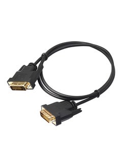 Digital Monitor DVI D to DVI-D Gold Male 24+1 Pin Dual Link TV Cable Black