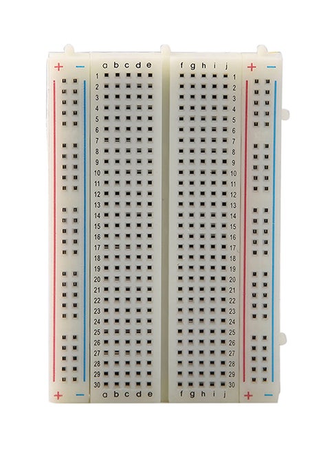 2-Piece Mini Solderless Breadboard Black 15meter