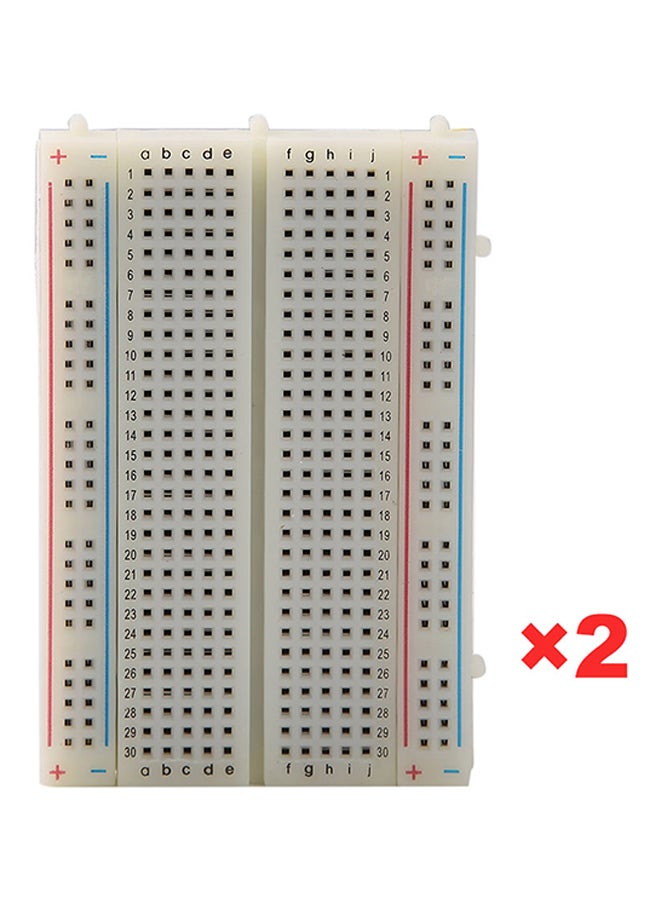 Generic - 2-Piece Mini Solderless Breadboard Black 15meter - Image 1
