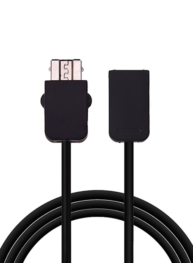 2-Piece Extension Cable Cord For Nintendo Classic Mini NES Controllers Black - Image 1