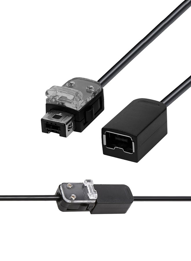 2-Piece Extension Cable Cord For Nintendo Classic Mini NES Controllers Black - Image 3