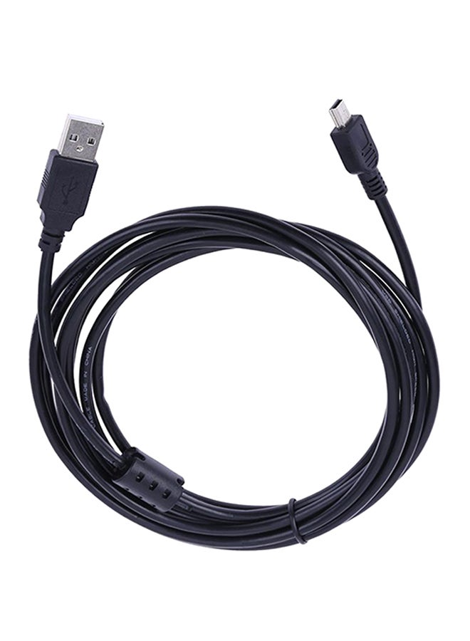 Generic - USB 2.0 A Male To Mini B 5Pin Male Data Cable Black - Image 1