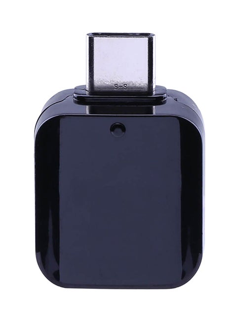 USB Type-A To Type-C OTG Adapter Connector For Samsung Note 8/S8/S8 Plus Black