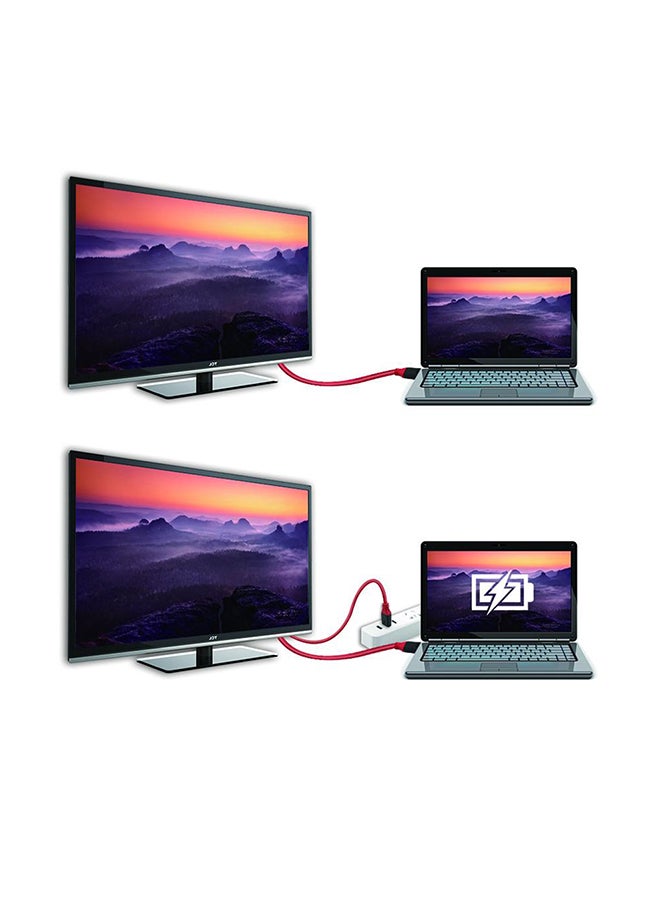 USB 3.1 Type-C To HD Multimedia Interface Video Adapter Converter Cable Black - Image 3