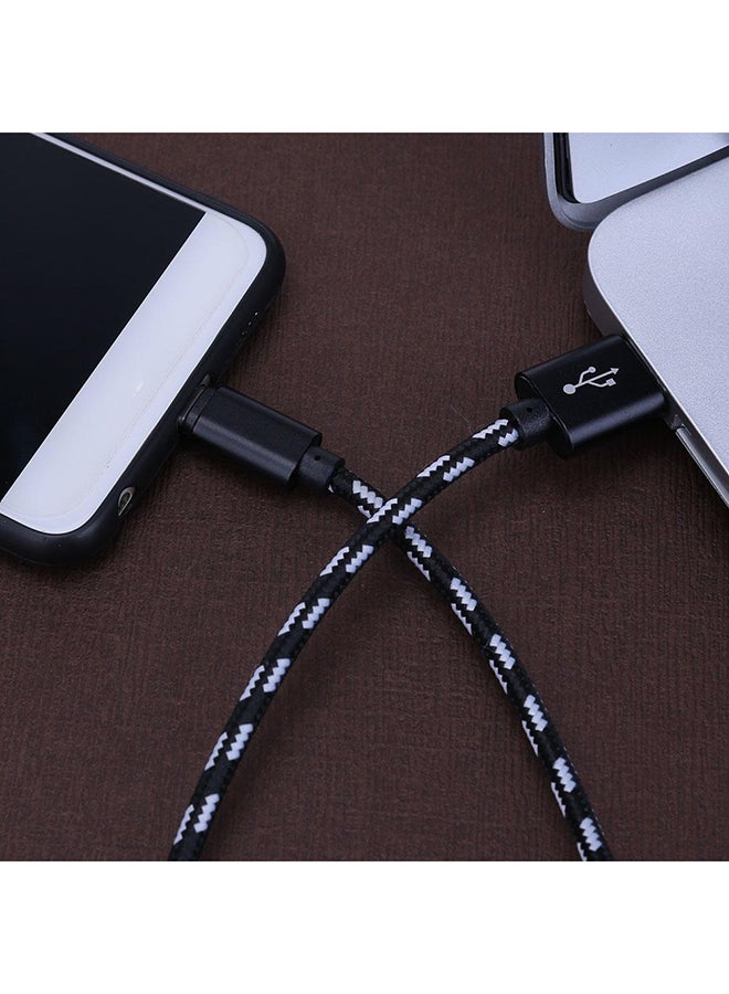 USB3.1 To Type-C Braided Quick Charging Data Cable Black - Image 2