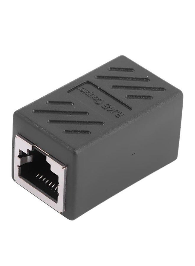 5-Piece RJ45 Inline Coupler Cat7 Cat6 Cat5e Ethernet Network Cable Adapter Black  - Image 2