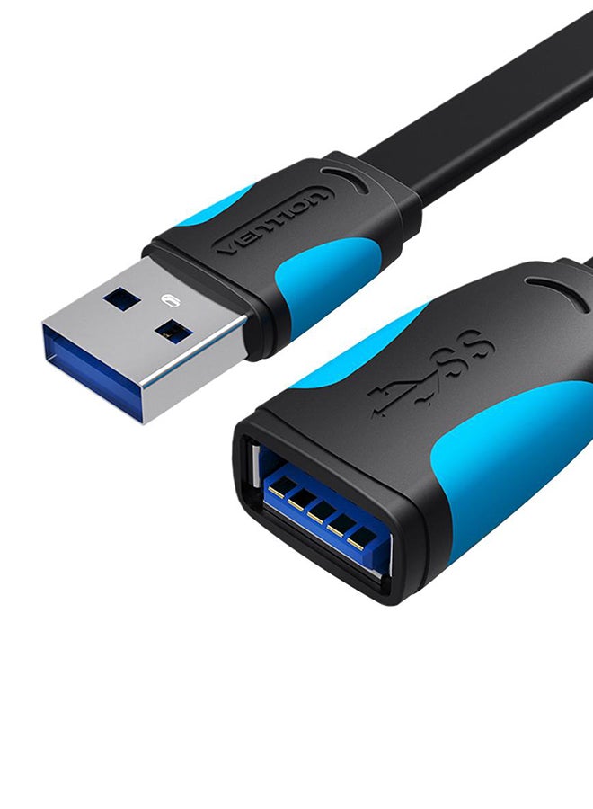 كابل بيانات تمديد فينشين USB 2.0 من ذكر إلى ذكر للتوصيل والتمديد أسود - Image 1