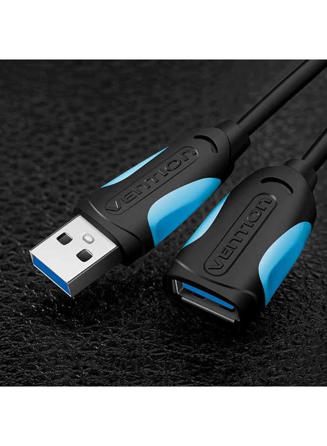 كابل بيانات تمديد فينشين USB 2.0 من ذكر إلى ذكر للتوصيل والتمديد أسود - Image 2