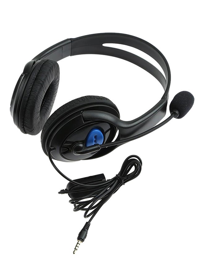 Stereo Wire Headphone With Microphone For Sony PlayStation 4 Black - Image 1