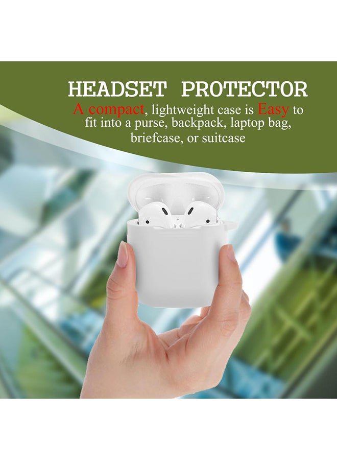Generic - Silicone Carrying Case Cover For Apple AirPods White - Image 1