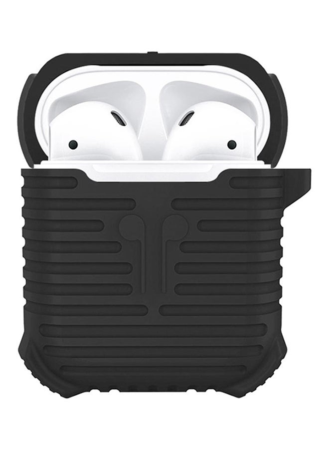 Generic Silicone Carrying Case Cover For Apple AirPods Black  - Image 1