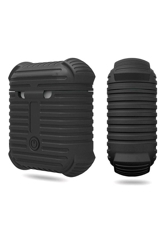 Generic Silicone Carrying Case Cover For Apple AirPods Black  - Image 3