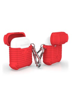 Generic Silicone Case Cover For Apple AirPods Red  - Image 2