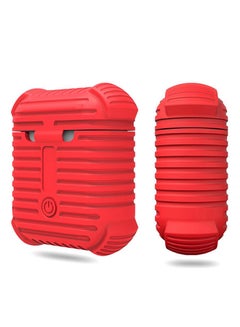 Generic Silicone Case Cover For Apple AirPods Red  - Image 3