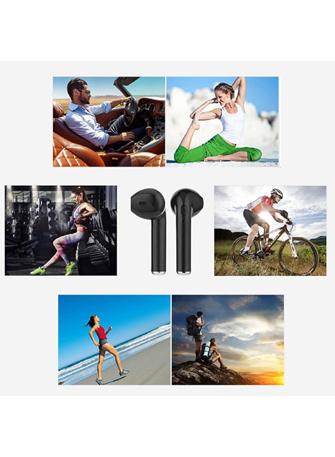 i7S Bluetooth In-Ear Earphones Black - Image 2