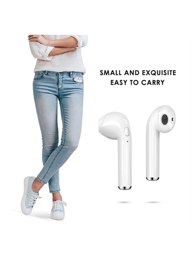 Generic - i7S TWS Dual Bluetooth Stereo Headphones With Charging Box White - Image 1