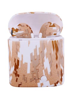 i7s Painted TWS Stereo Earphones Light Brown