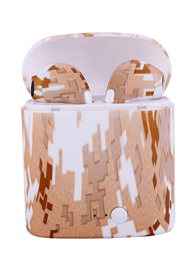 Generic - i7s Painted TWS Stereo Earphones Light Brown - Image 1