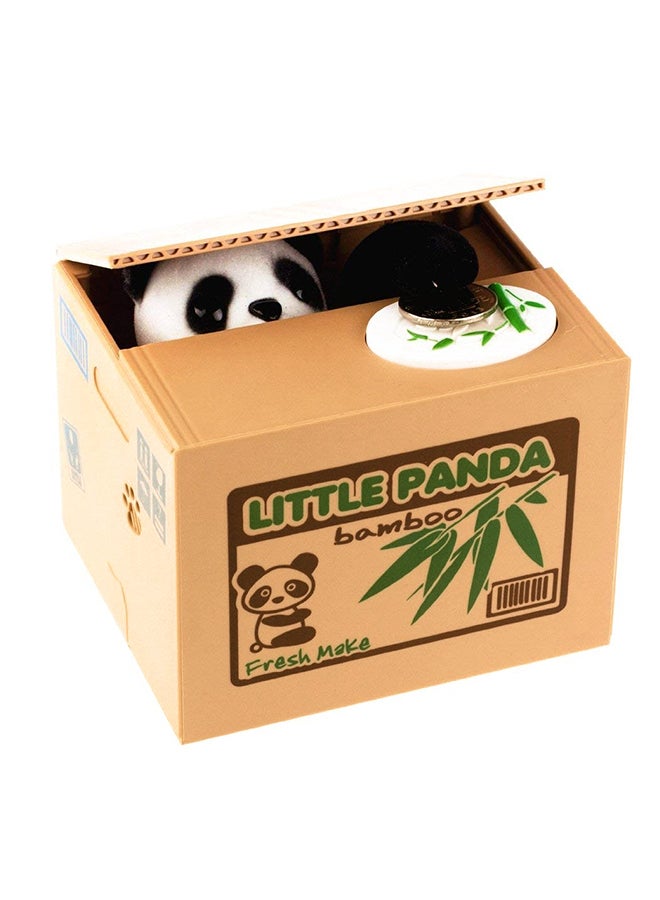 OUTAD Little Panda Cartoon Design Automatic Coin Stealing Bank  - Image 3
