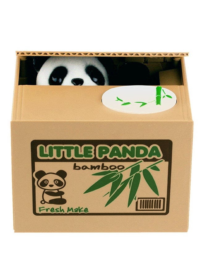 OUTAD Little Panda Cartoon Design Automatic Coin Stealing Bank  - Image 1
