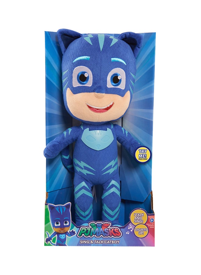 بي جيه ماسكس دمية محشوة تتكلم وتغني بتصميم شخصية كات بوي 35سم - Image 1