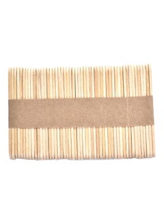 CYTHERIA 50-Piece Wooden Ice Cream Popsicle Stick Beige 114mm  - Image 1