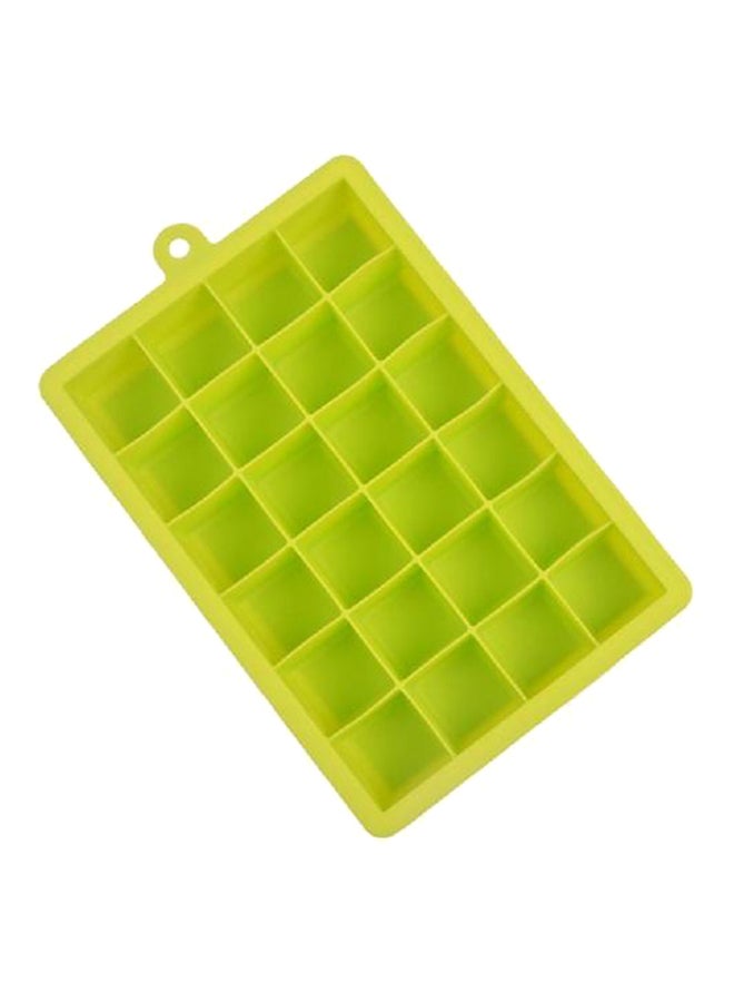 سيثيريا لوح مكعبات الثلج مربع الشكل من السيليكون مكون من 24 قسماً أخضر 18x12.5x2.8سم  - Image 1