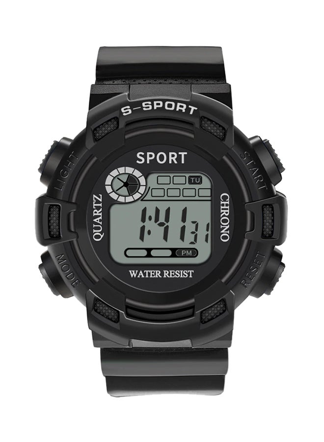 S-SPORT - boys Water Resistant  Resin Digital Wrist Watch With Alarm And Date Function  503 - Image 1