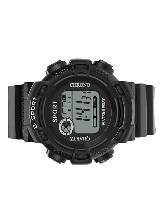 S-SPORT - boys Water Resistant  Resin Digital Wrist Watch With Alarm And Date Function  503 - Image 1