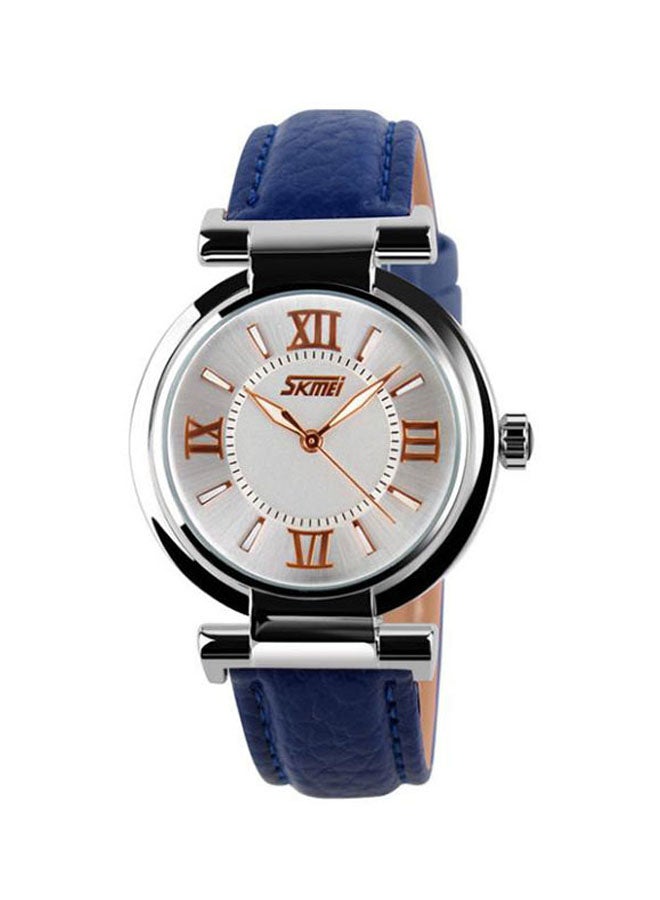 women Pu Leather Strap Waterproof Quartz Watch
