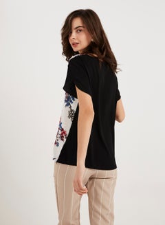 keguay Floral Printed Top White/Black  - Image 2
