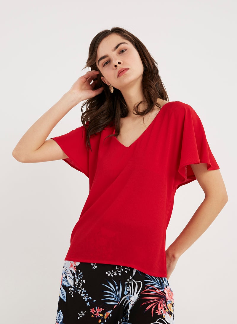 keguay Unique Accent Top Red  - Image 1