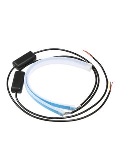 2-Piece Headlight LED Strip Turn Signal Light DRL Car