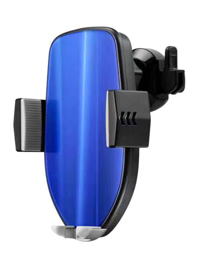 Automatic Wireless Car Charger For Smartphone and Air Vent Phone Holder Charging Mount Blue  - Image 2