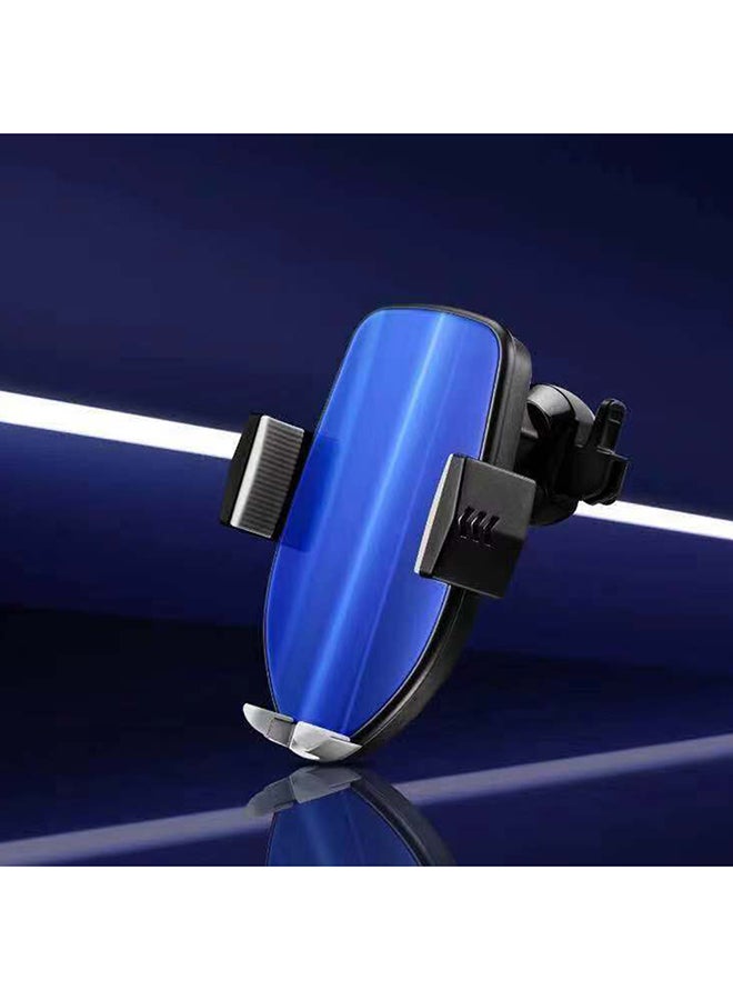 Automatic Wireless Car Charger For Smartphone and Air Vent Phone Holder Charging Mount Blue  - Image 3