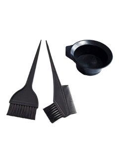 CYTHERIA 3-Piece Professional Salon Hair Dyeing Kit Black 20x6x6centimeter  - Image 1