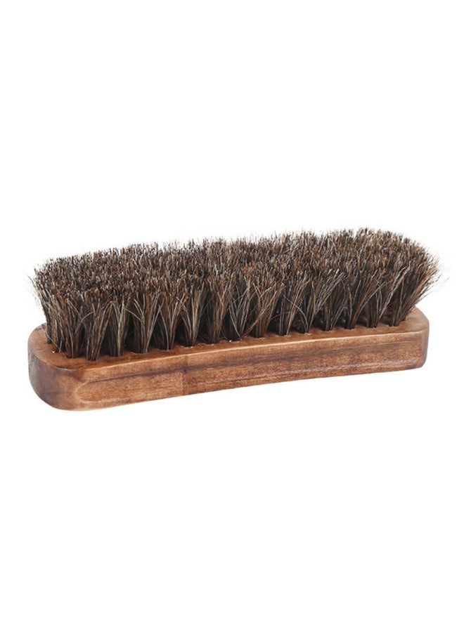 Sharpdo Horsehair Shoe Cleaning Brush Brown 15.2x1.3x4.5cm  - Image 1