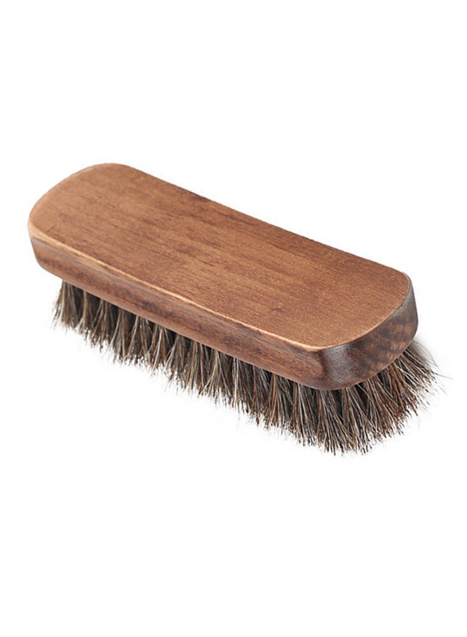 Sharpdo Horsehair Shoe Cleaning Brush Brown 15.2x1.3x4.5cm  - Image 2
