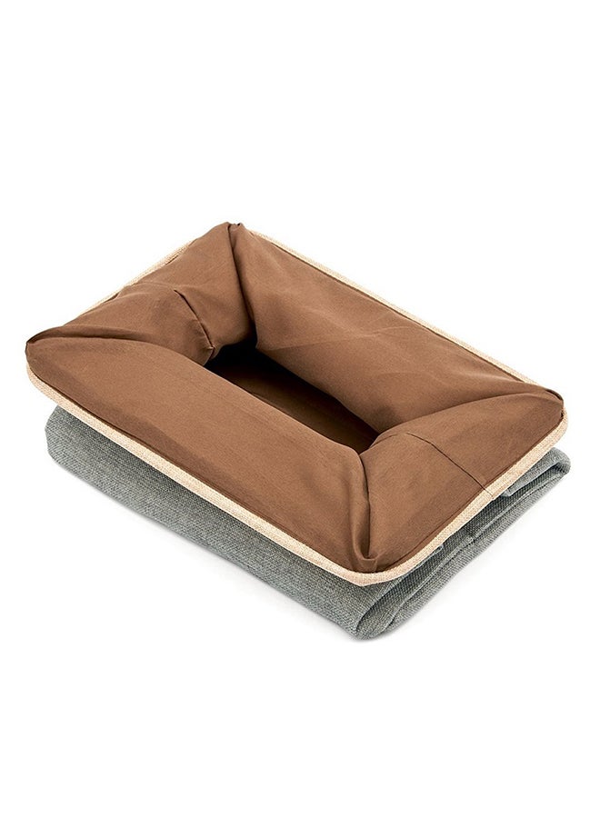 Sharpdo Folding Storage Organizer Green/Beige/Brown 38x26x24cm - Image 2