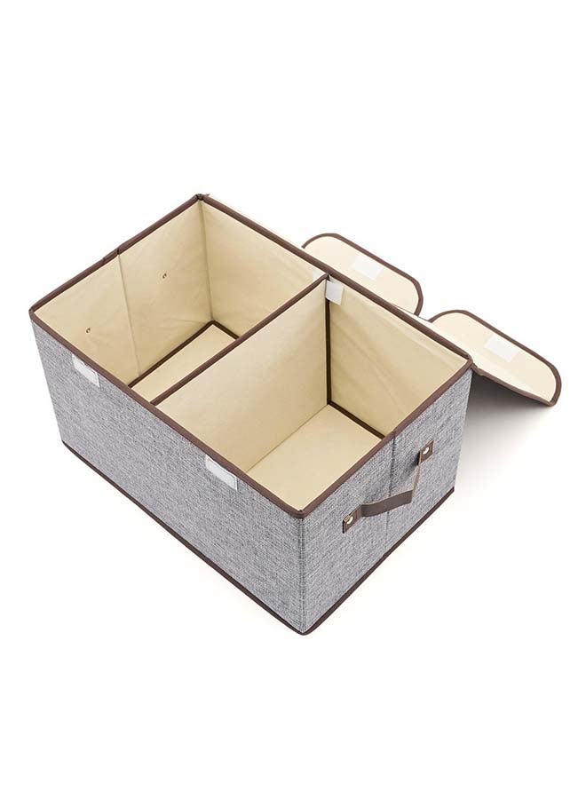 Sharpdo Folding Storage Organizer Grey 45x30x25cm - Image 3