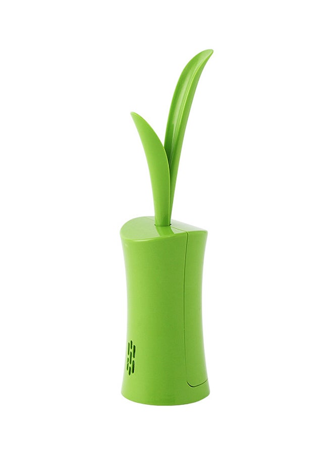 شاربدو فرشاة مرحاض مع حامل أخضر/أبيض 10.5x39سم  - Image 1