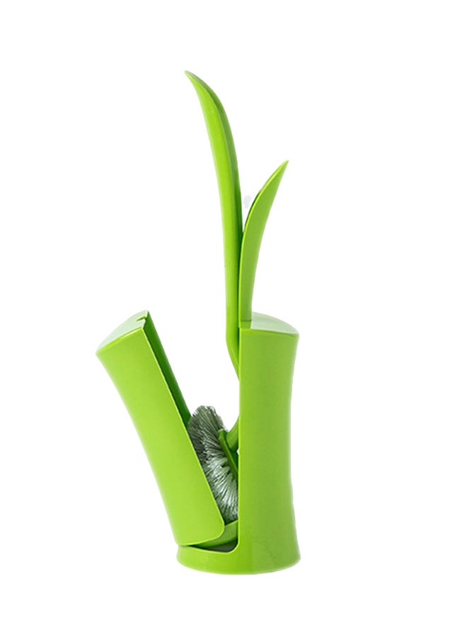 شاربدو فرشاة مرحاض مع حامل أخضر/أبيض 10.5x39سم  - Image 2